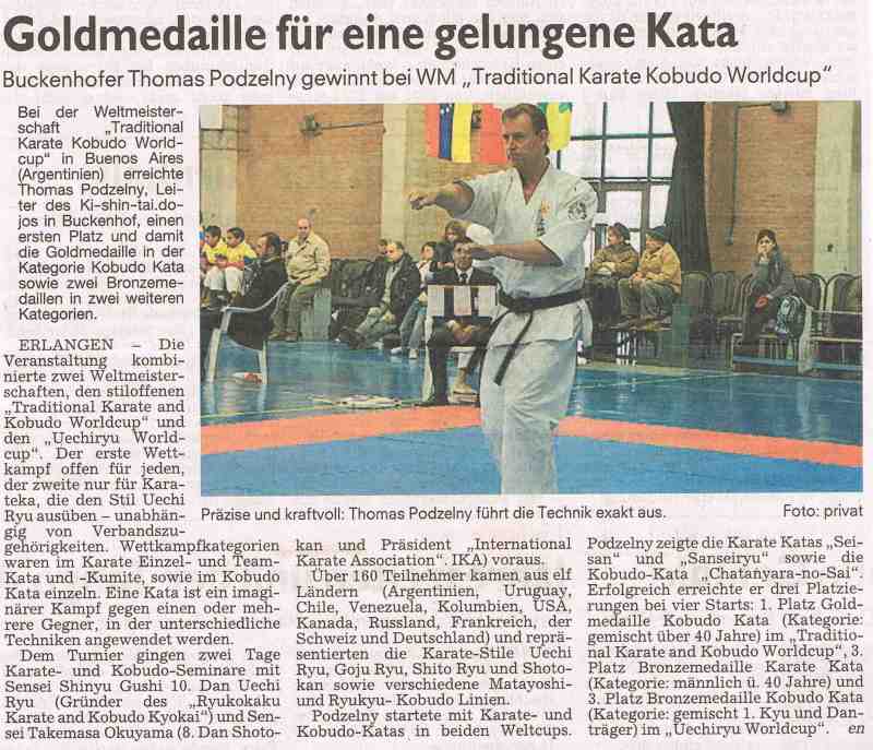 Bericht in den Erlanger Nachrichten vom 3.Juli 2012 Bericht in den Erlanger Nachrichten vom 3.Juli 2012