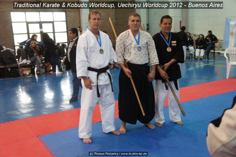 Thomas Podzelny, 1. Platz Gold Kobudo Kata beim 'Traditional Karate and Kobudo Worldcup'