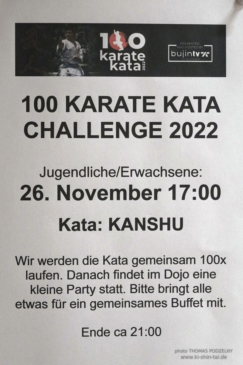 100 Karate Kata Challenge 2022