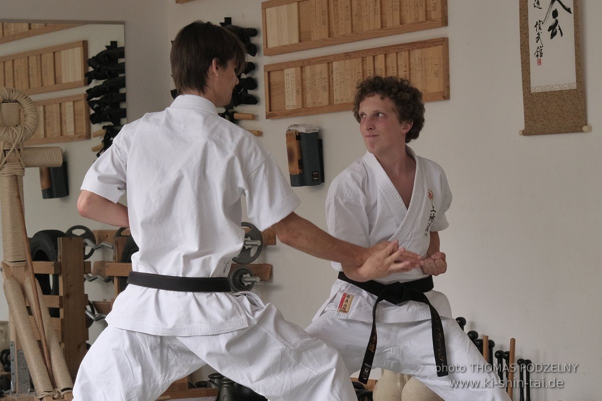 Karate und Kobudo Dan Prüfungen 24.07.2021 Oliver, Ramona, Maria