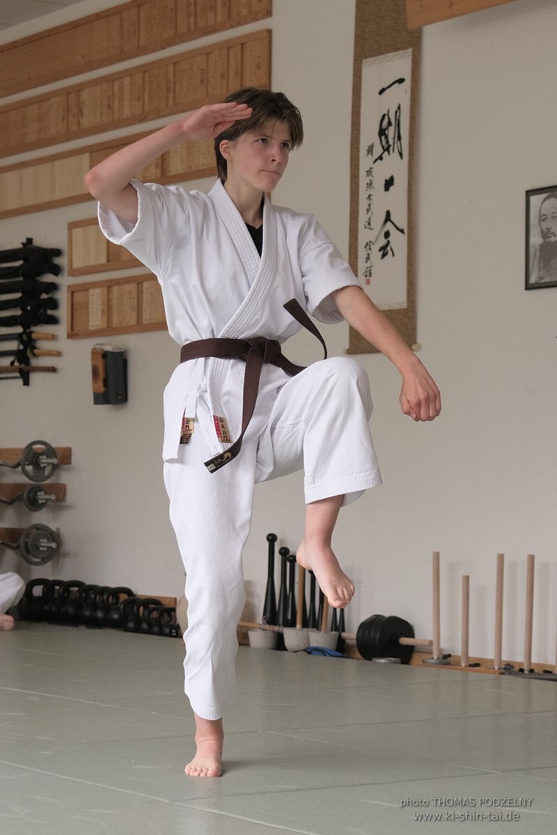 Karate und Kobudo Dan Prüfungen 24.07.2021 Oliver, Ramona, Maria