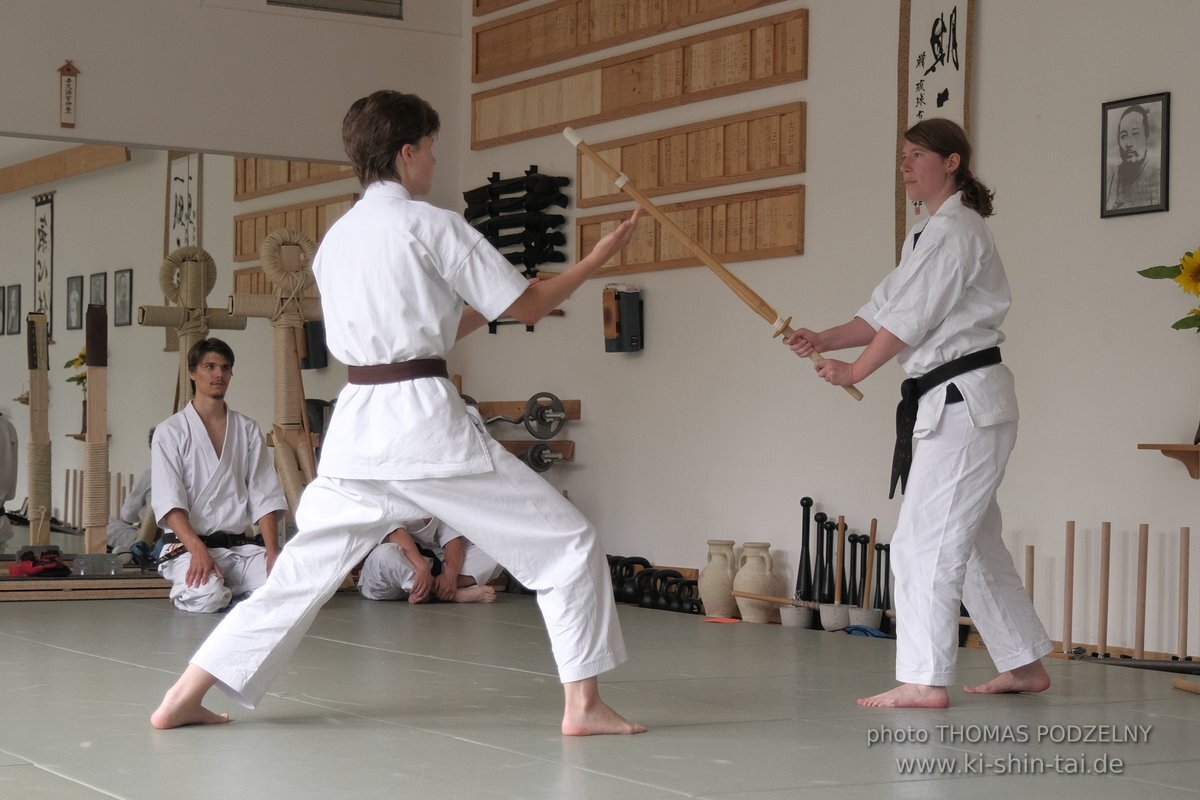 Karate und Kobudo Dan Prüfungen 24.07.2021 Oliver, Ramona, Maria