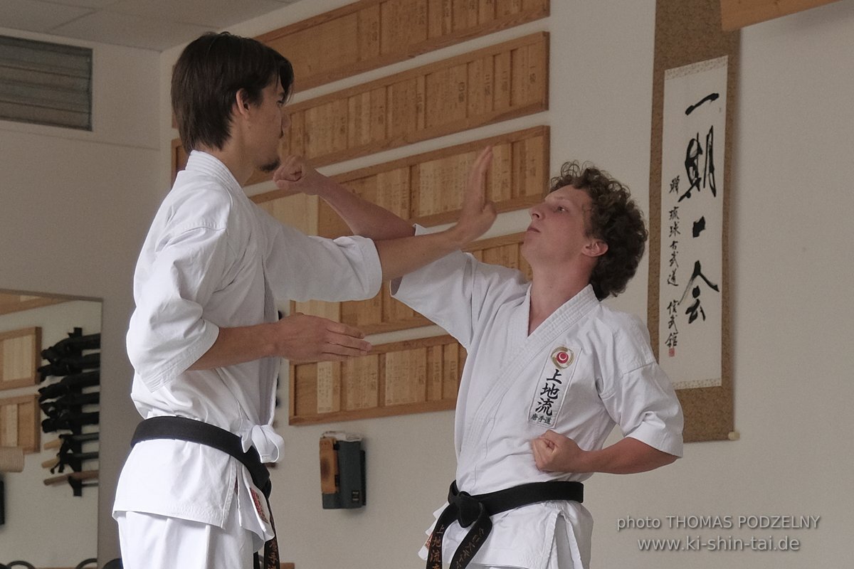 Karate und Kobudo Dan Prüfungen 24.07.2021 Oliver, Ramona, Maria