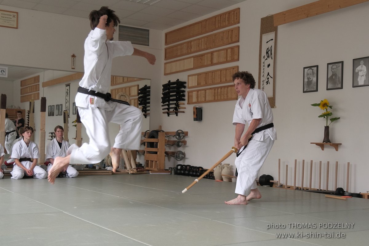 Karate und Kobudo Dan Prüfungen 24.07.2021 Oliver, Ramona, Maria