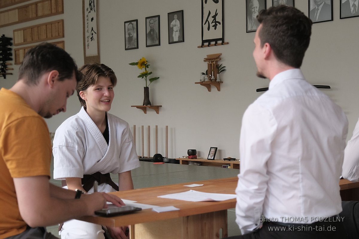 Karate und Kobudo Dan Prüfungen 24.07.2021 Oliver, Ramona, Maria