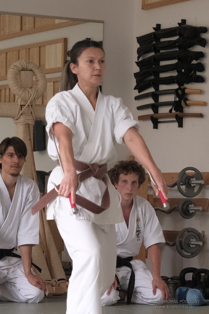 Karate und Kobudo Dan Prüfungen 24.07.2021 Oliver, Ramona, Maria