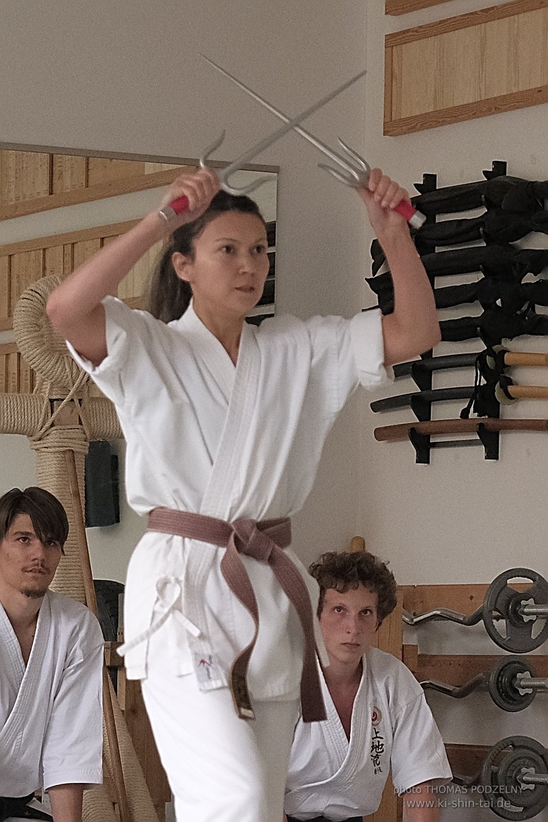 Karate und Kobudo Dan Prüfungen 24.07.2021 Oliver, Ramona, Maria