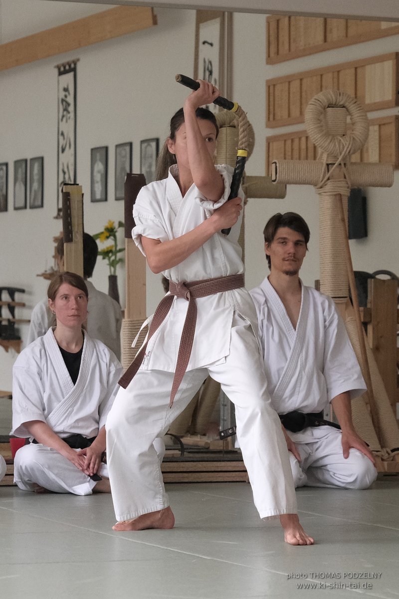 Karate und Kobudo Dan Prüfungen 24.07.2021 Oliver, Ramona, Maria