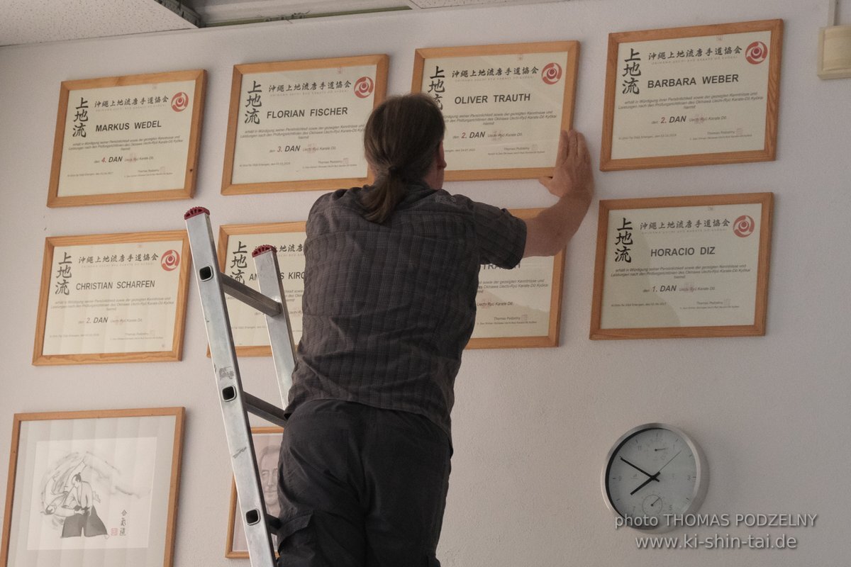 Karate und Kobudo Dan Prüfungen 24.07.2021 Oliver, Ramona, Maria