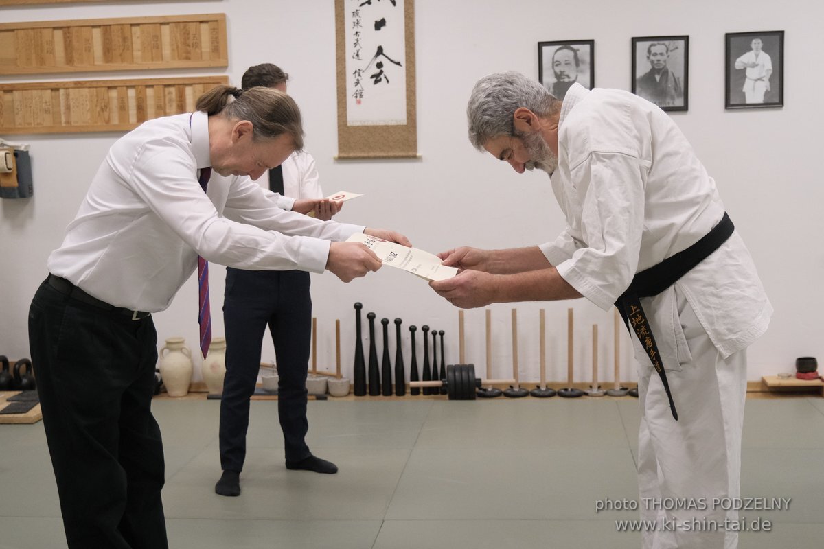 Karate und Kobudo Dan Prüfungen 4.12.2021 (Oliver, Horacio, Ramona, Christian)