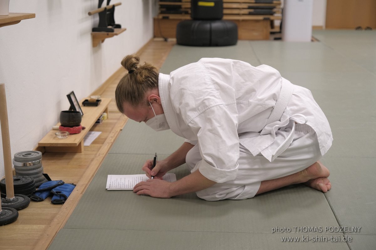 Aikido Kyu Prüfungen 12.12.2021 (Sebastian, Lukas, Alexander, Jan)