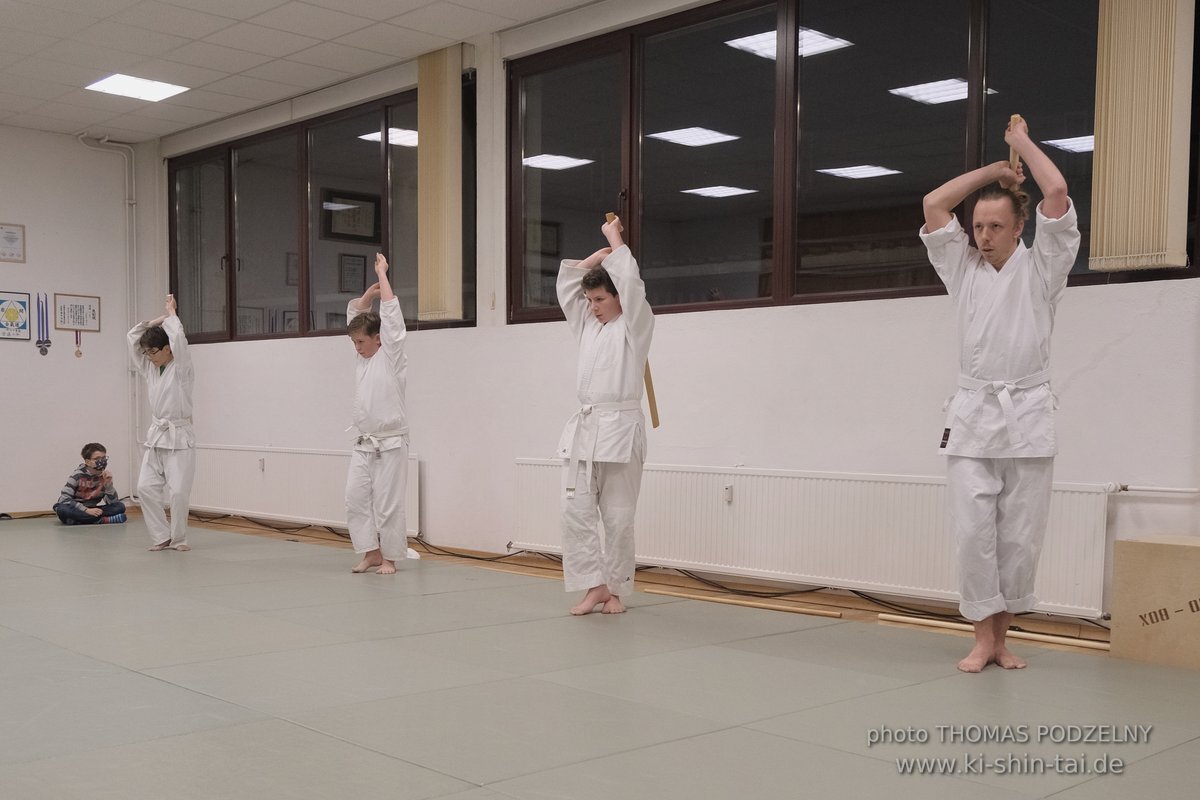 Aikido Kyu Prüfungen 12.12.2021 (Sebastian, Lukas, Alexander, Jan)
