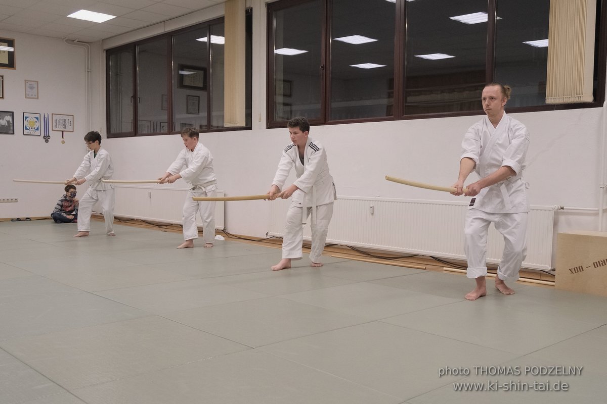 Aikido Kyu Prüfungen 12.12.2021 (Sebastian, Lukas, Alexander, Jan)