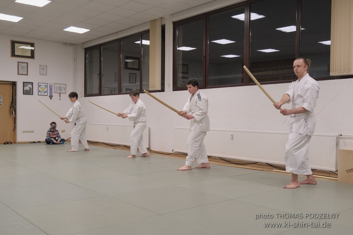 Aikido Kyu Prüfungen 12.12.2021 (Sebastian, Lukas, Alexander, Jan)