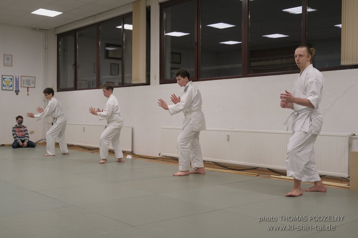 Aikido Kyu Prüfungen 12.12.2021 (Sebastian, Lukas, Alexander, Jan)