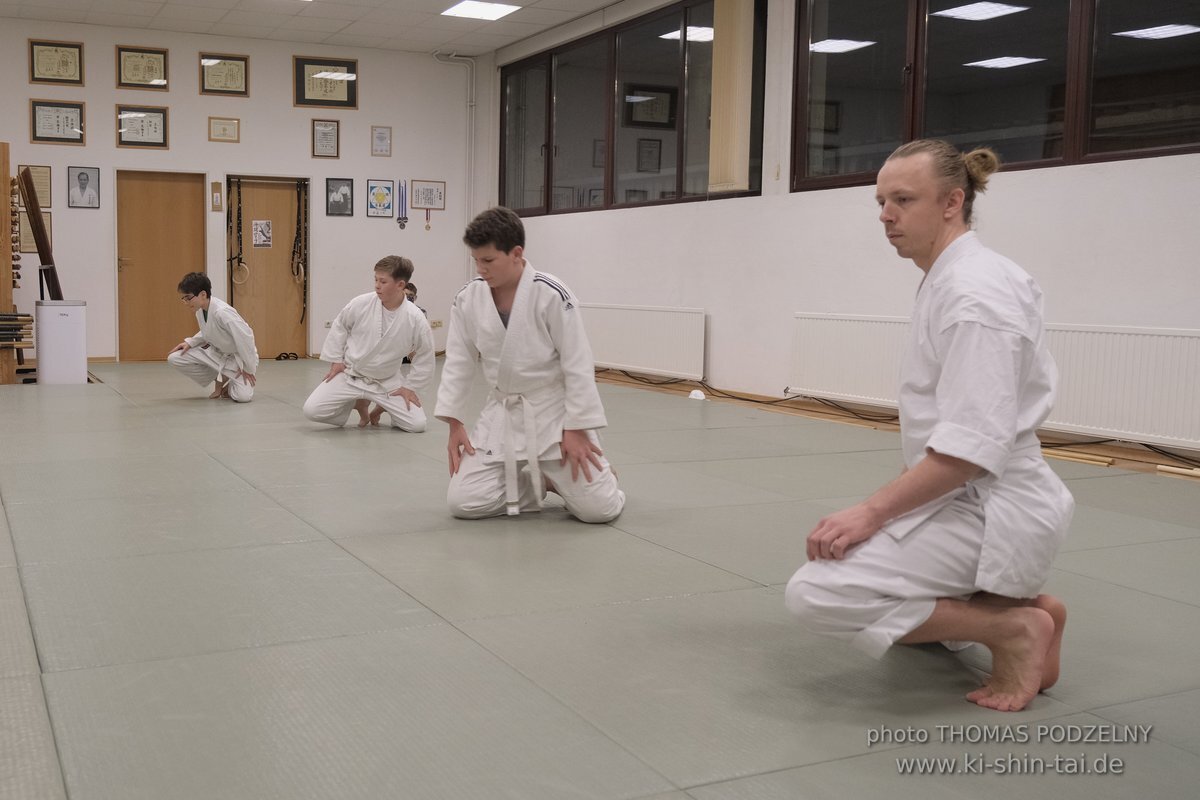 Aikido Kyu Prüfungen 12.12.2021 (Sebastian, Lukas, Alexander, Jan)