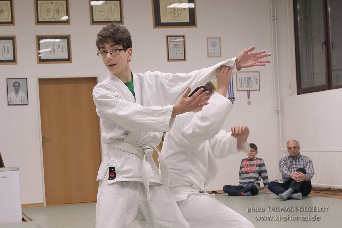 Aikido Kyu Prüfungen 12.12.2021 (Sebastian, Lukas, Alexander, Jan)