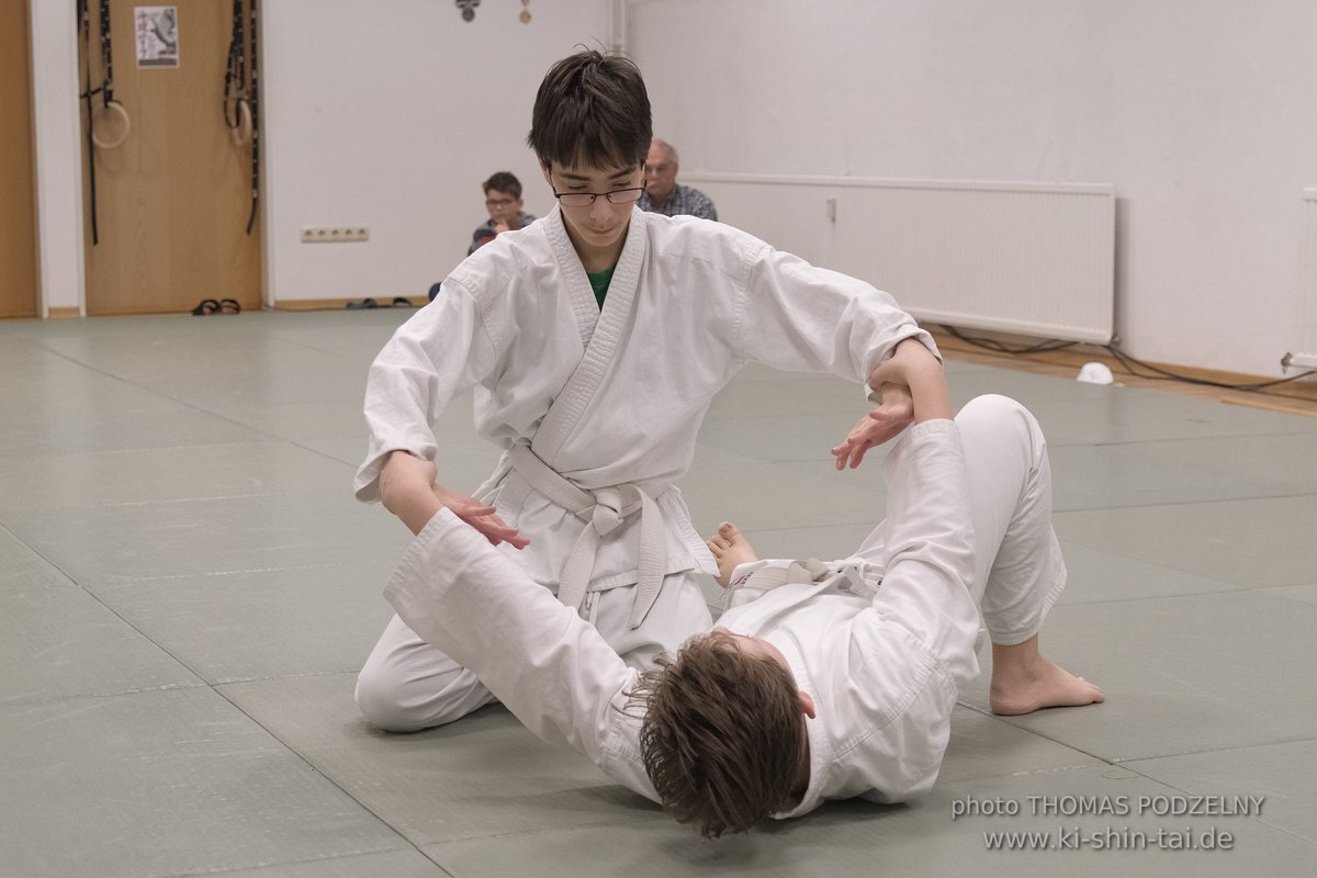 Aikido Kyu Prüfungen 12.12.2021 (Sebastian, Lukas, Alexander, Jan)