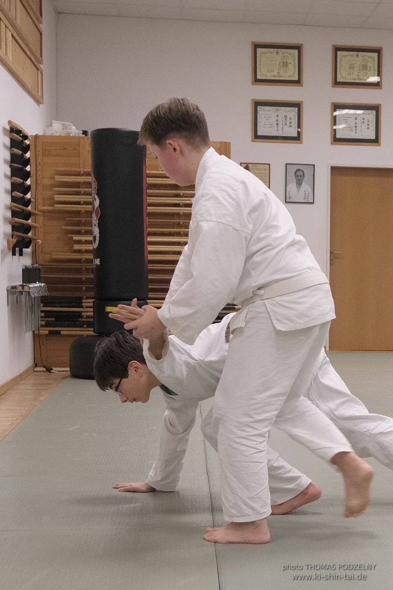 Aikido Kyu Prüfungen 12.12.2021 (Sebastian, Lukas, Alexander, Jan)