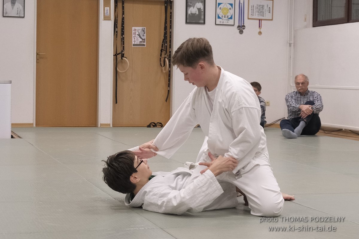 Aikido Kyu Prüfungen 12.12.2021 (Sebastian, Lukas, Alexander, Jan)