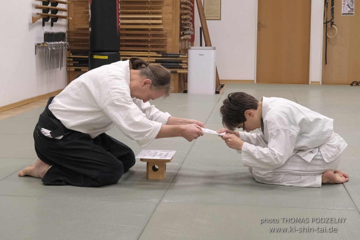 Aikido Kyu Prüfungen 12.12.2021 (Sebastian, Lukas, Alexander, Jan)