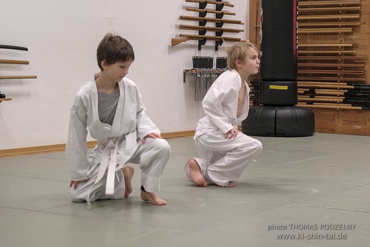 Aikido-Kids Prüfungen 21.12.2021 (Joschka, Reto, Thilo, Philipp)