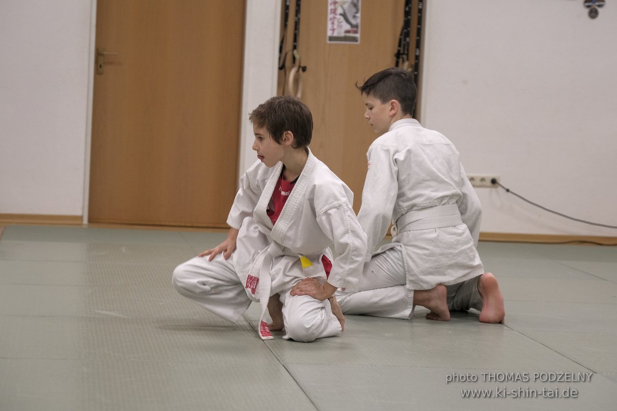 Aikido-Kids Prüfungen 21.12.2021 (Joschka, Reto, Thilo, Philipp)