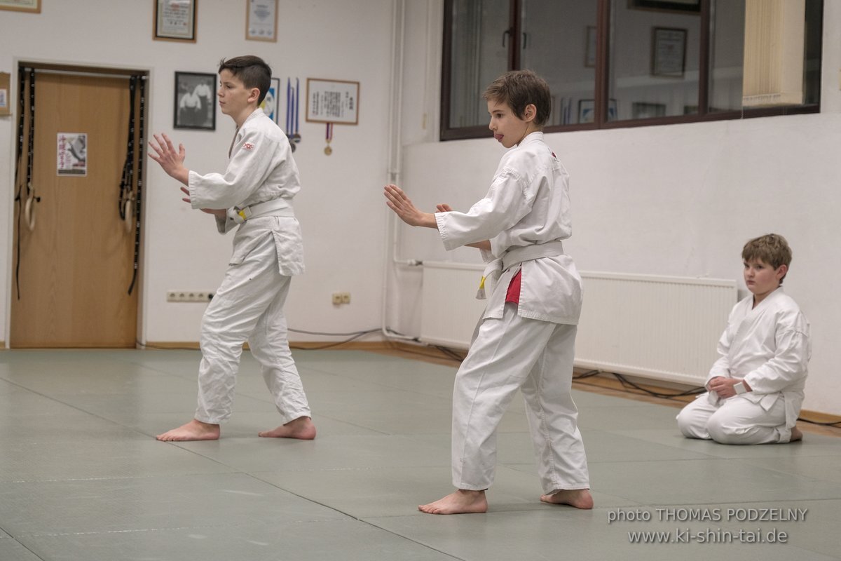 Aikido-Kids Prüfungen 21.12.2021 (Joschka, Reto, Thilo, Philipp)