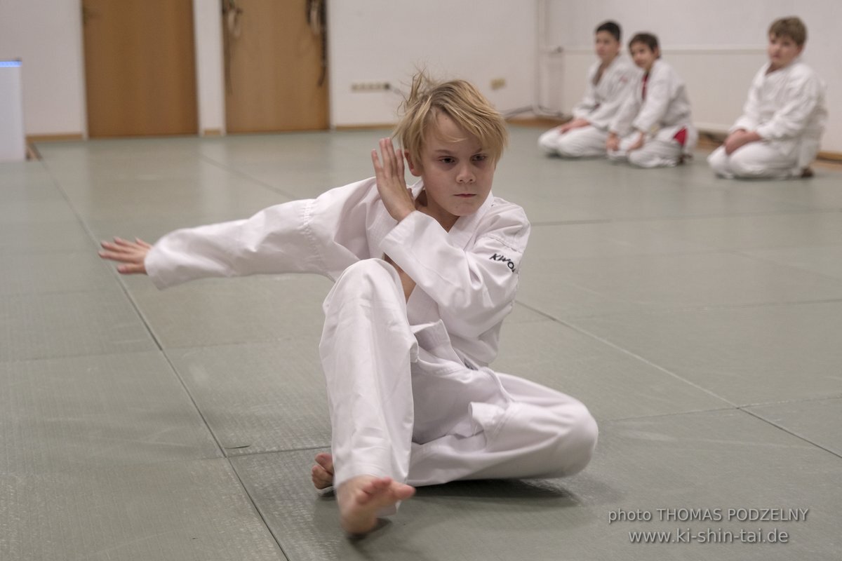 Aikido-Kids Prüfungen 21.12.2021 (Joschka, Reto, Thilo, Philipp)