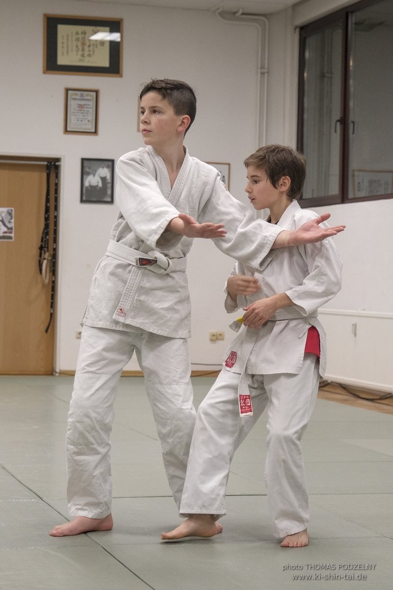 Aikido-Kids Prüfungen 21.12.2021 (Joschka, Reto, Thilo, Philipp)