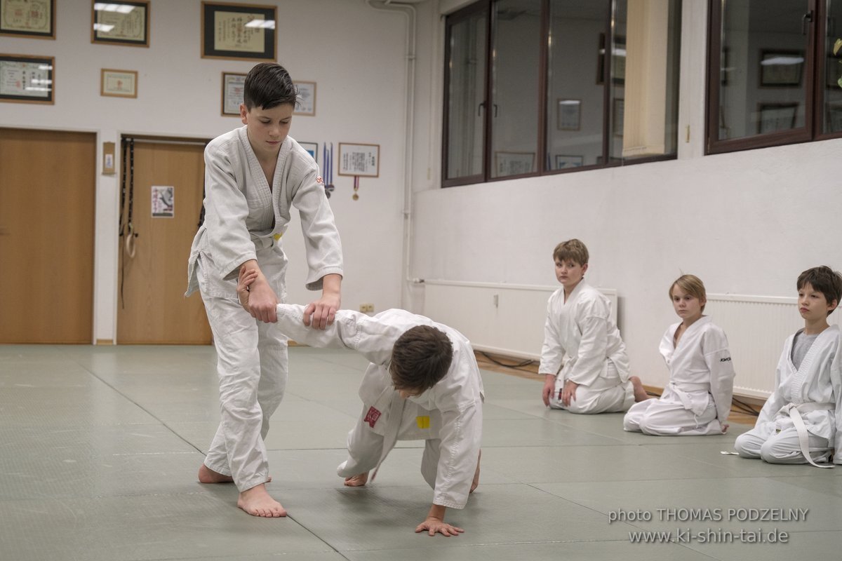 Aikido-Kids Prüfungen 21.12.2021 (Joschka, Reto, Thilo, Philipp)