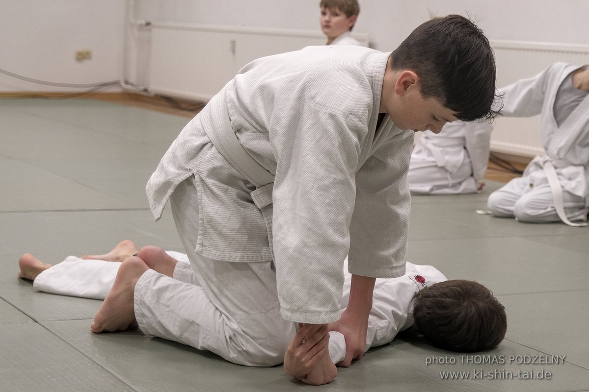 Aikido-Kids Prüfungen 21.12.2021 (Joschka, Reto, Thilo, Philipp)