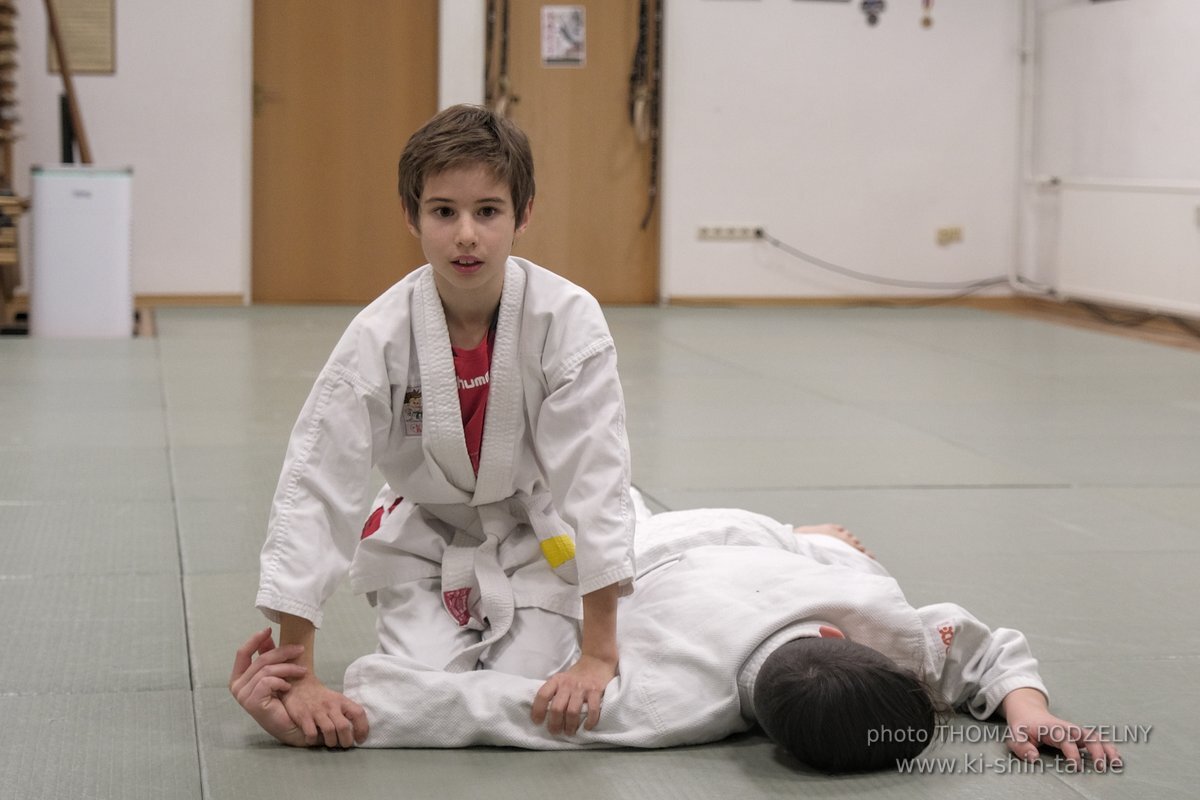 Aikido-Kids Prüfungen 21.12.2021 (Joschka, Reto, Thilo, Philipp)