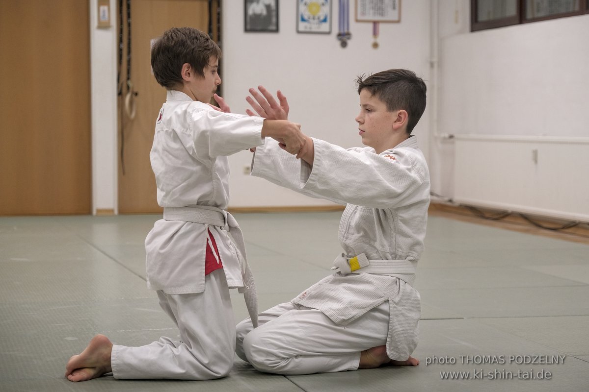 Aikido-Kids Prüfungen 21.12.2021 (Joschka, Reto, Thilo, Philipp)