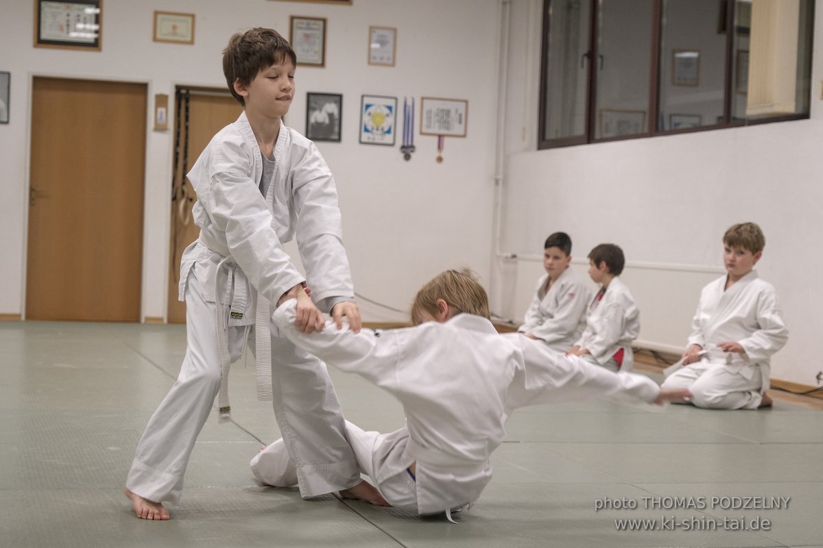 Aikido-Kids Prüfungen 21.12.2021 (Joschka, Reto, Thilo, Philipp)