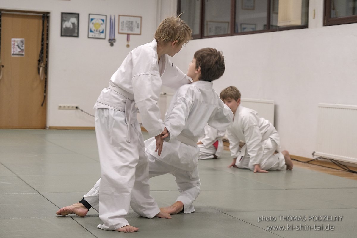 Aikido-Kids Prüfungen 21.12.2021 (Joschka, Reto, Thilo, Philipp)