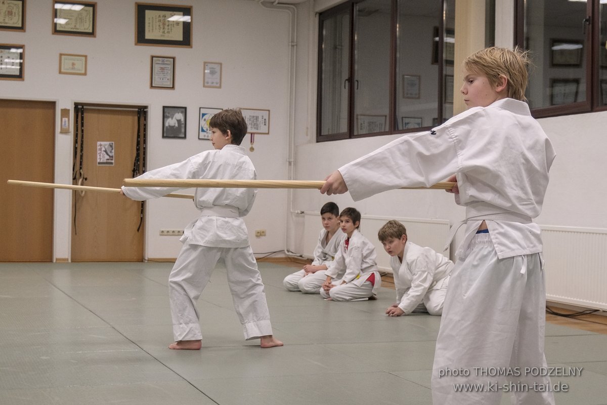 Aikido-Kids Prüfungen 21.12.2021 (Joschka, Reto, Thilo, Philipp)