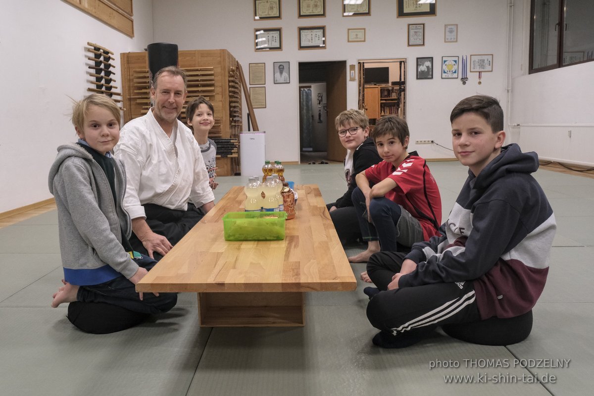 Aikido-Kids Prüfungen 21.12.2021 (Joschka, Reto, Thilo, Philipp)