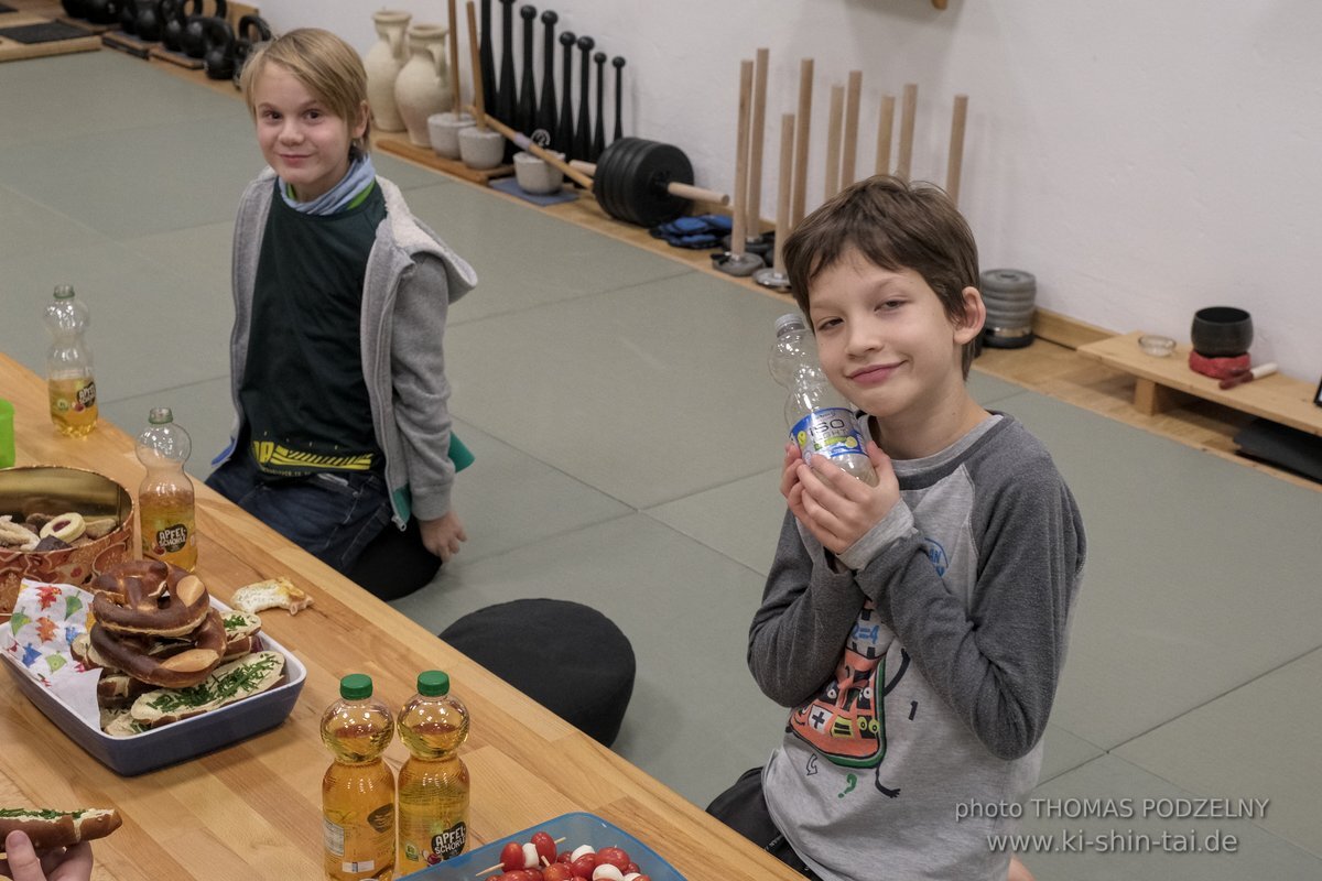 Aikido-Kids Prüfungen 21.12.2021 (Joschka, Reto, Thilo, Philipp)