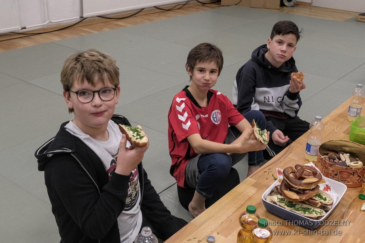 Aikido-Kids Prüfungen 21.12.2021 (Joschka, Reto, Thilo, Philipp)