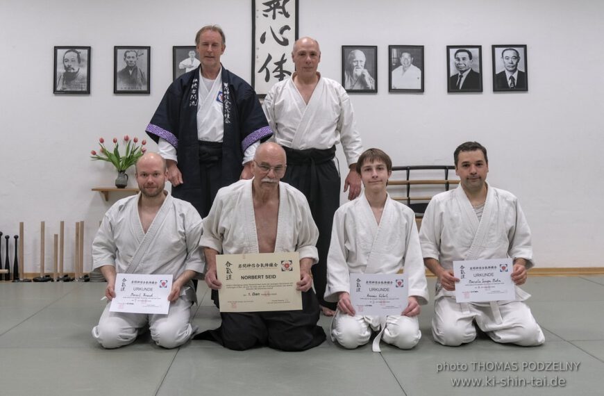 Aikidô Kyû und Dan Prüfungen 3.4.2022