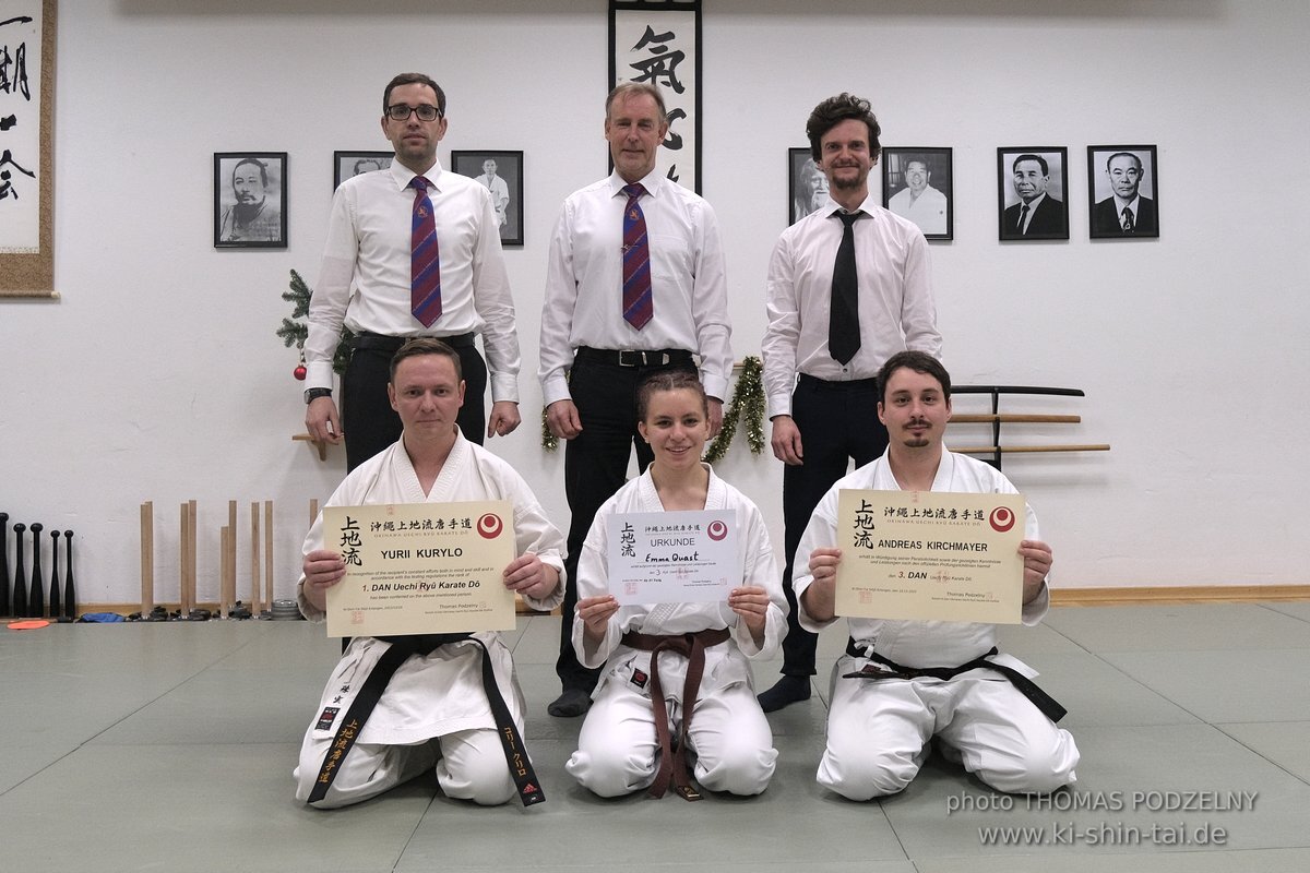 Kobudo und Karate Kyu und Dan Prüfungen 10.12.2022