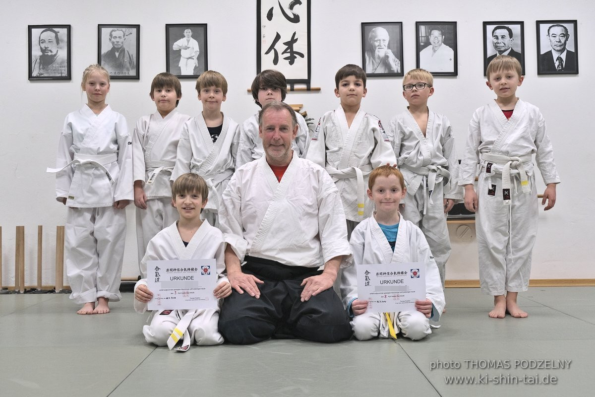 Aikido Kids Kyu Prüfung 16.3.2023