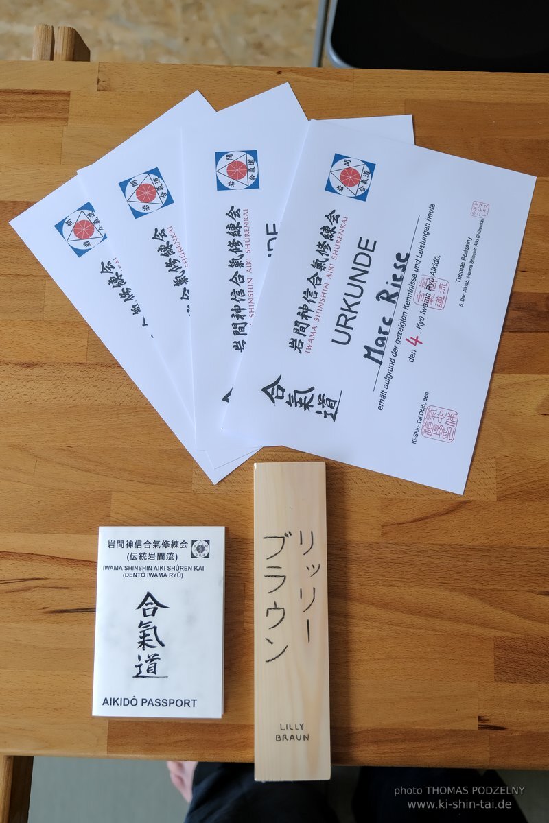 Aikidô Kyû Prüfungen 21.5.2023