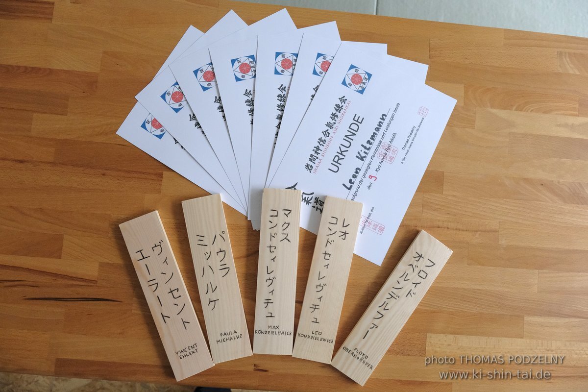 Aikidô Kids Kyû Prüfungen 23.5.2023