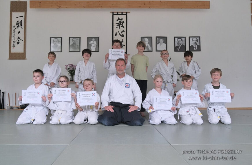Aikidô Kids Kyû Prüfungen 23.5.2023
