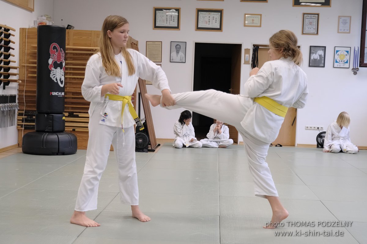 Karate Kids Kyu Prüfungen 24. und 28. Juli 2023