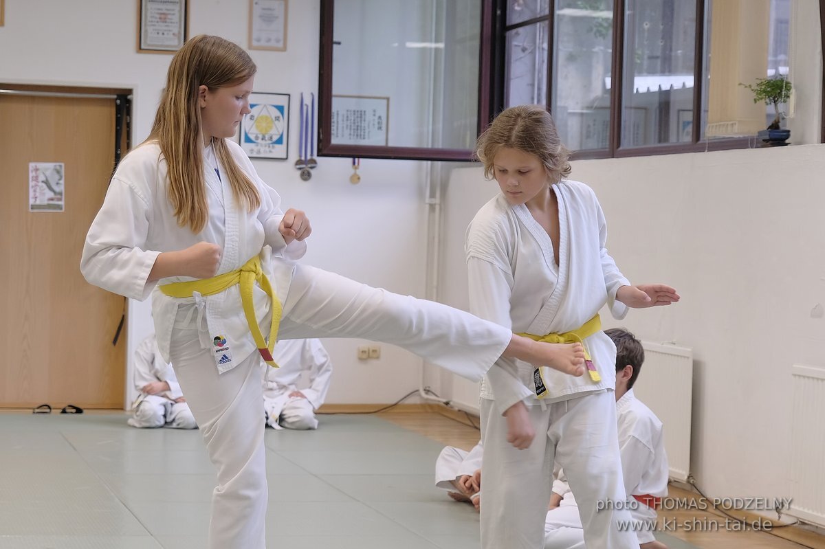 Karate Kids Kyu Prüfungen 24. und 28. Juli 2023