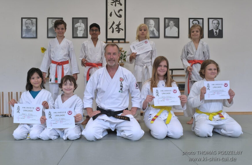 Karate Kids Kyu Prüfungen 24. und 28. Juli 2023