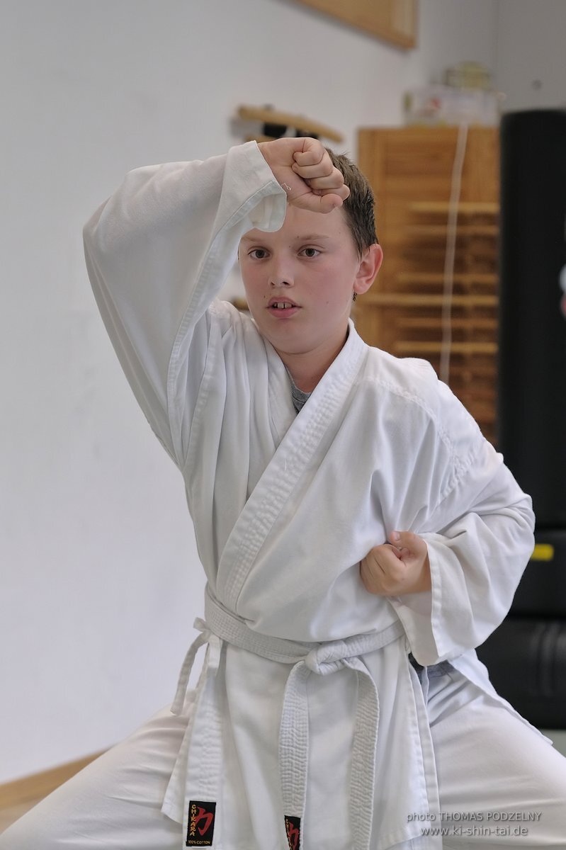 Karate Kids Kyu Prüfungen 24. und 28. Juli 2023